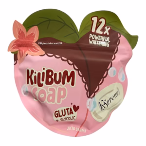 Kilibum Soap by Kserene 12x Powerful Whitening Gluta Glycolic Bar Soap 70g x 3