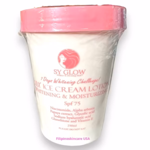 SY Glow 10x ICE CREAM Whitening & Moisturizing Lotion - SPF 75 x 250ml