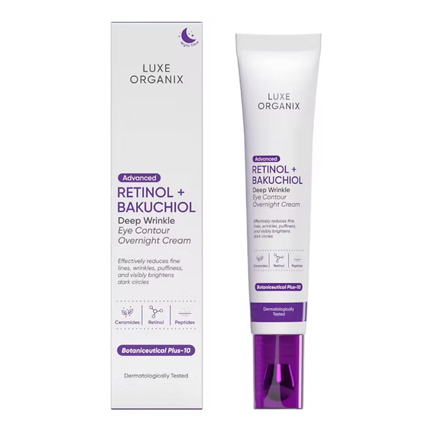 Luxe Organix Advanced Retinol + Bakuchiol Deep Wrinkle Eye Contour Cream ( 12g )