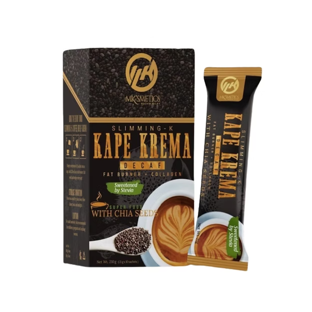 MK Slimming K KAPE KREMA with Chia Seeds Coffee by Madam Kilay 10 x 21g