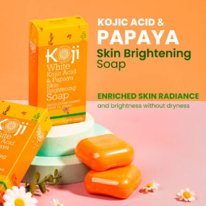 Kojic Acid & Papaya Skin Brightening Soap (2 Bars)